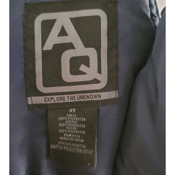 AQ Explore the Unknown Kids Snow Bibs Overalls Navy Blue 3T - Picture 3 of 8